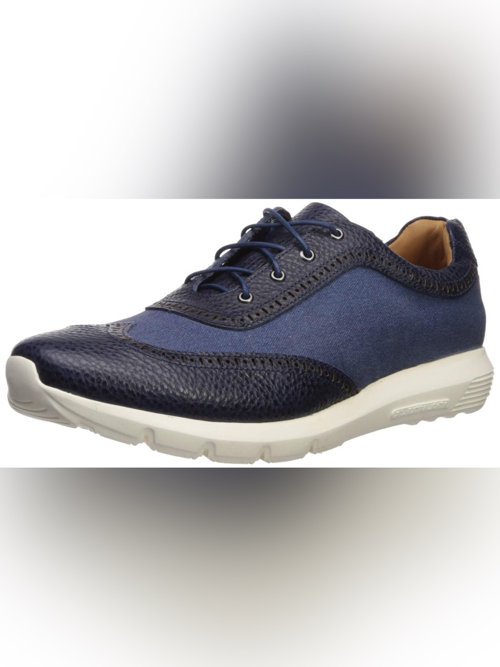 Men’s MARC JOSEPH NY navy blue fashion wingtip leather sneakers- Size 10.5